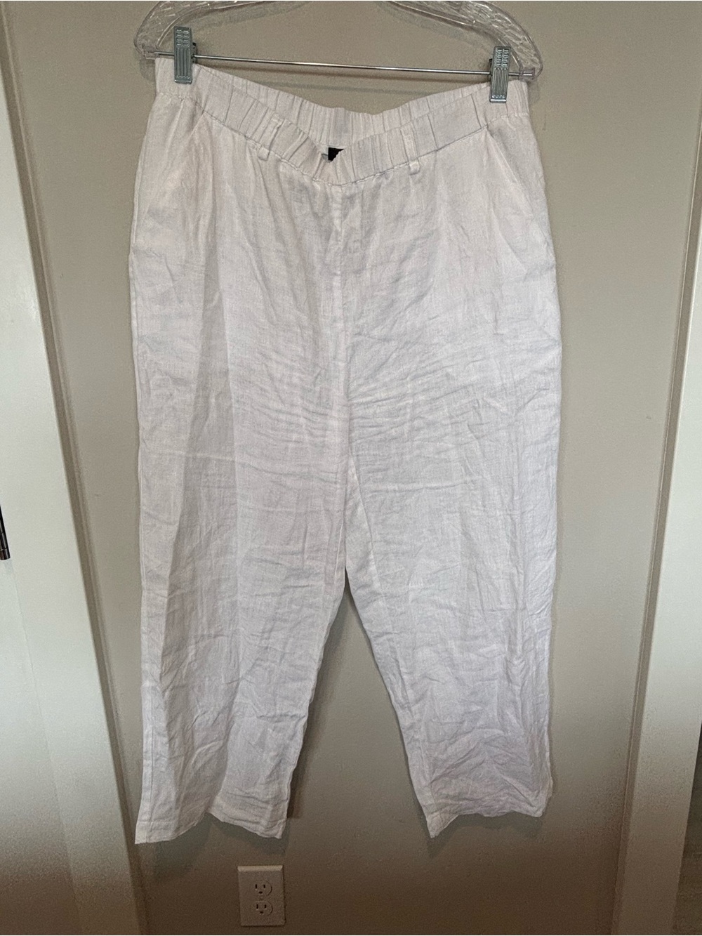 Quince White Linen Relaxed Women's Pants
